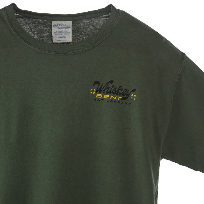 Whiskey Bent Hat Co Olive Damon Tee Shirt