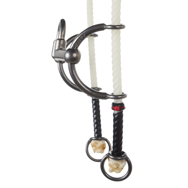 Flaharty Bits & Spurs Correction Port Rope Draw Gag Bit Headstall