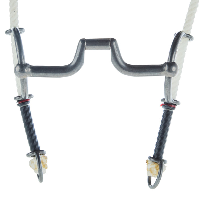 Flaharty Bits  Spurs Square Hinge Port Rope Draw Bit Headstall