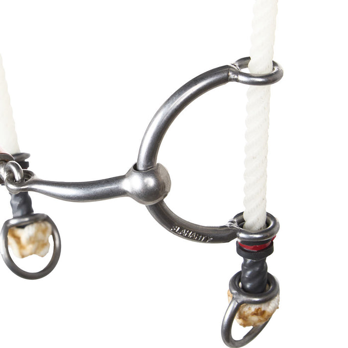 Flaharty Bits  Spurs Smooth 3pc Rope Draw Bit Headstall