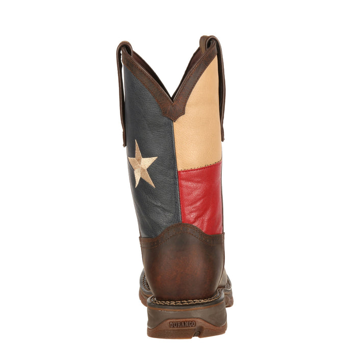 Durango Boots Mens Rebel Square Toe Texas Flag Western Work Boot