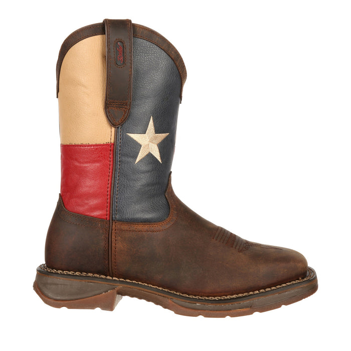 Durango Boots Mens Rebel Square Toe Texas Flag Western Work Boot