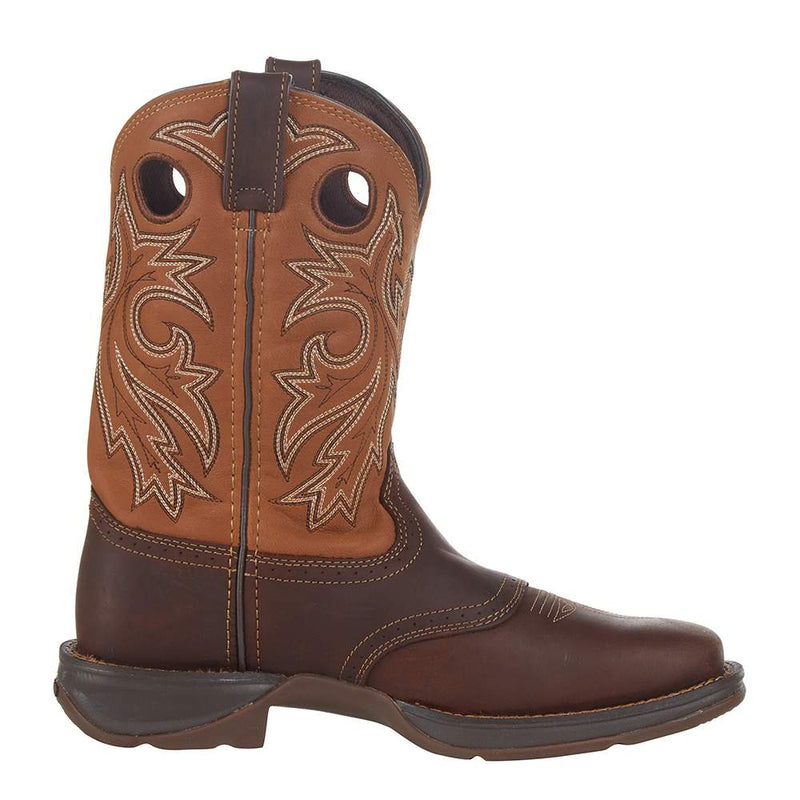 Durango Boots Men`s Rebel Brown 11` Tan Saddle Top Soft Toe