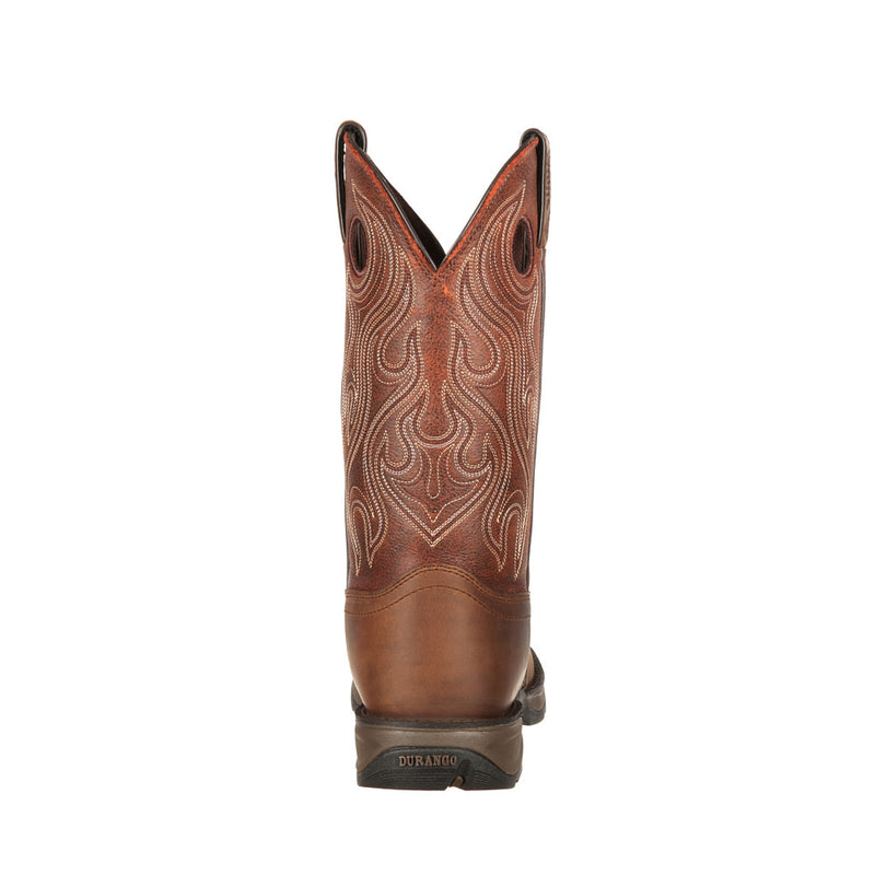 Durango Boots Men's Rebel Bark Brown Vamp 12in Dusk Velocity Top