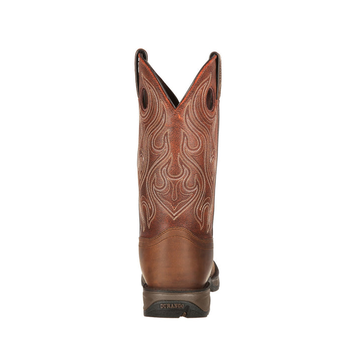 Durango Boots Men's Rebel Bark Brown Vamp 12in Dusk Velocity Top