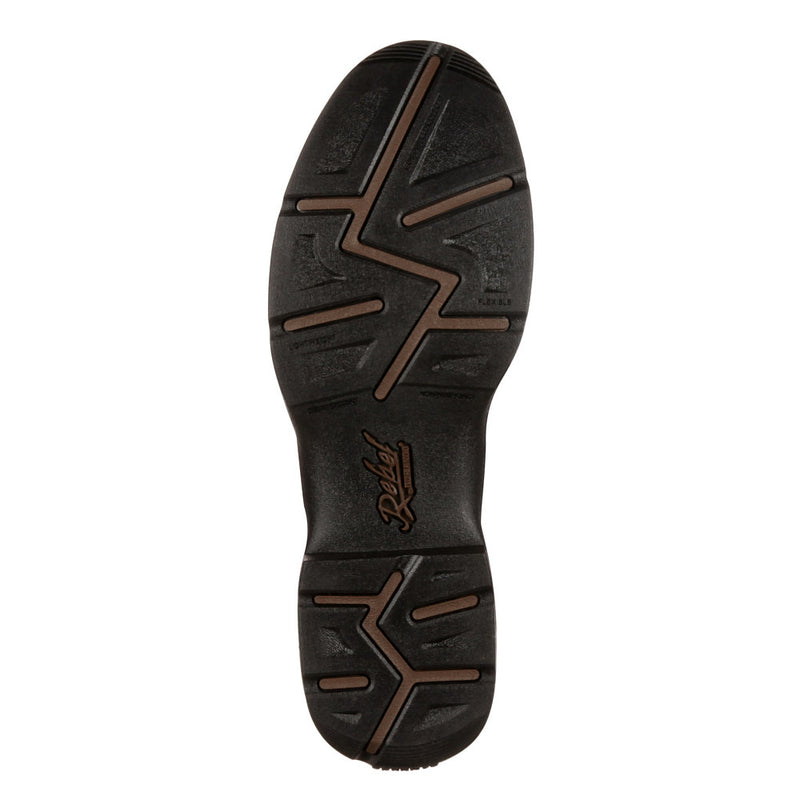 Durango Boots Men's Rebel Bark Brown Vamp 12in Dusk Velocity Top