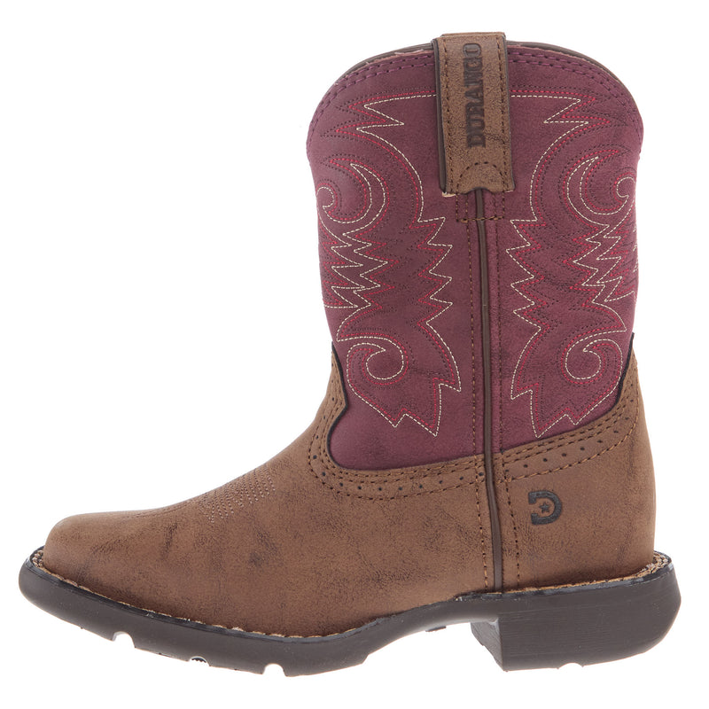 Durango Boots Unisex Childrens Lil` Rodeo Red Shaft Cowboy Boot