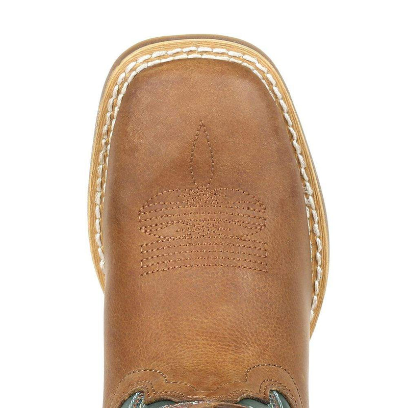Durango Boots Youth Lil` Rebel Pro 8` Wheat/Tidal Teal