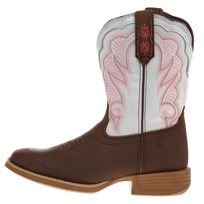 Durango Boots Rebel Pro Kids Trail Brown and White Square Toe Boot