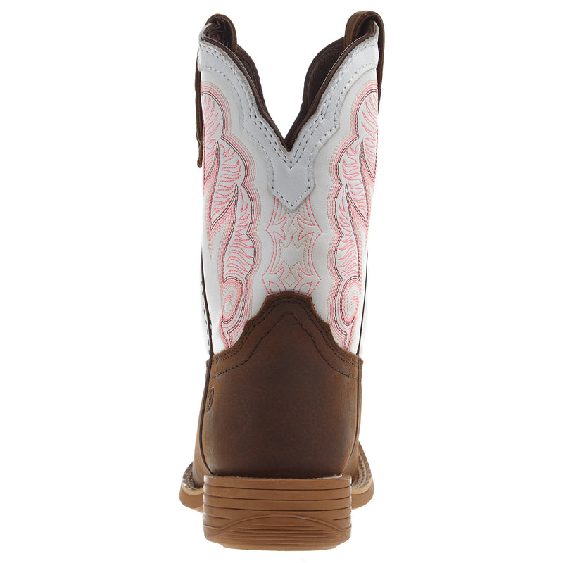 Durango Boots Rebel Pro Kids Trail Brown and White Square Toe Boot