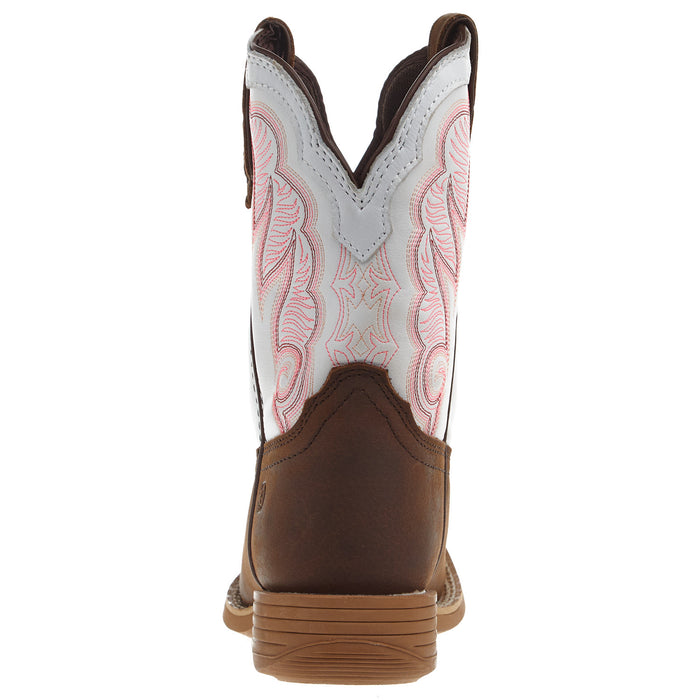Durango Boots Rebel Pro Kids Trail Brown and White Square Toe Boot
