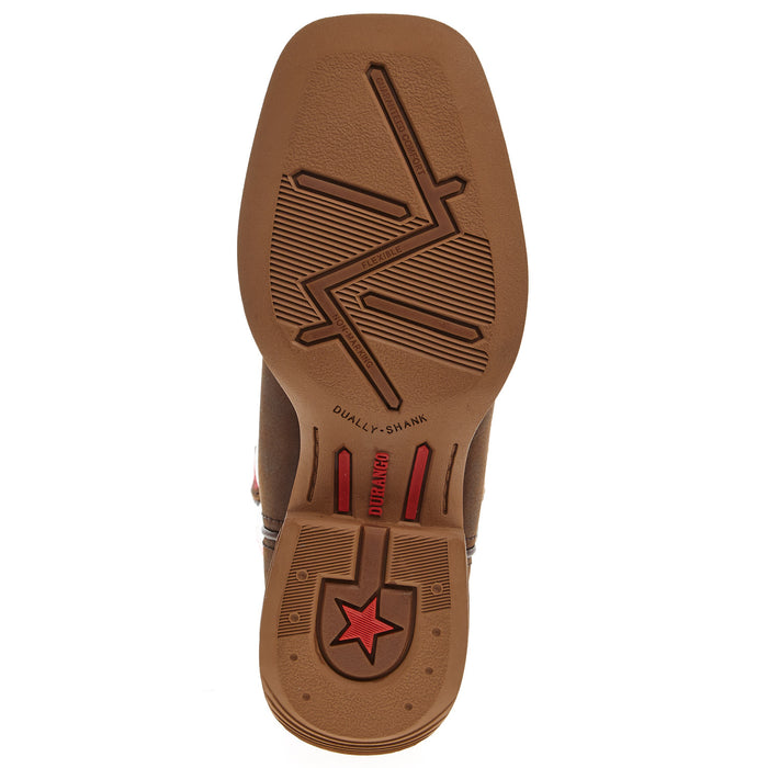 Durango Boots Rebel Pro Kids Trail Brown and White Square Toe Boot