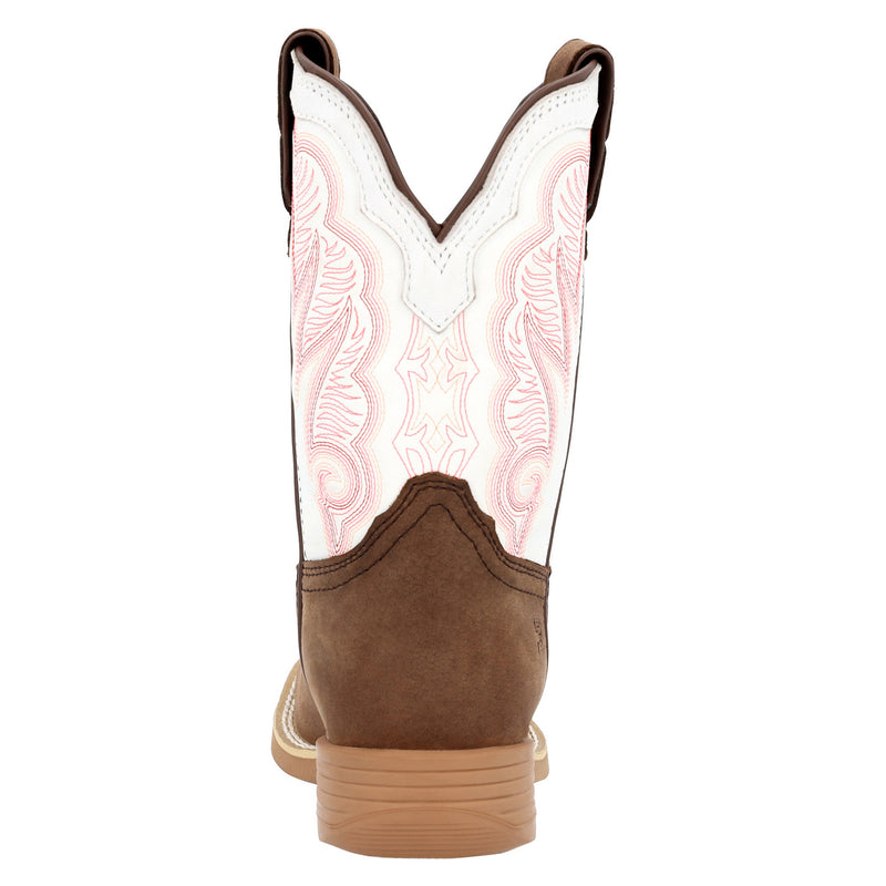 Durango Boots Rebel Pro Kids Trail Brown and White Square Toe Boot