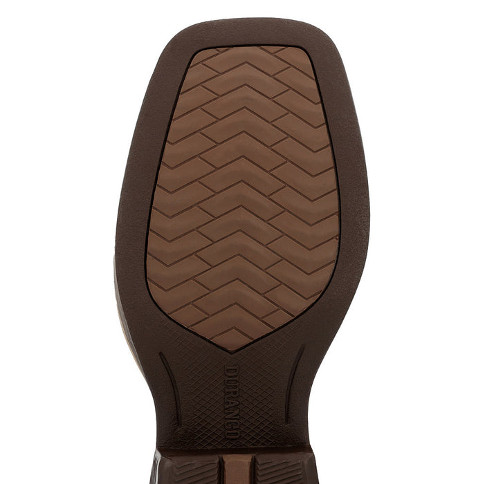 Durango Boots Children`s Shyloh Brown with Dynamite Red Shaft Square Toe Boot