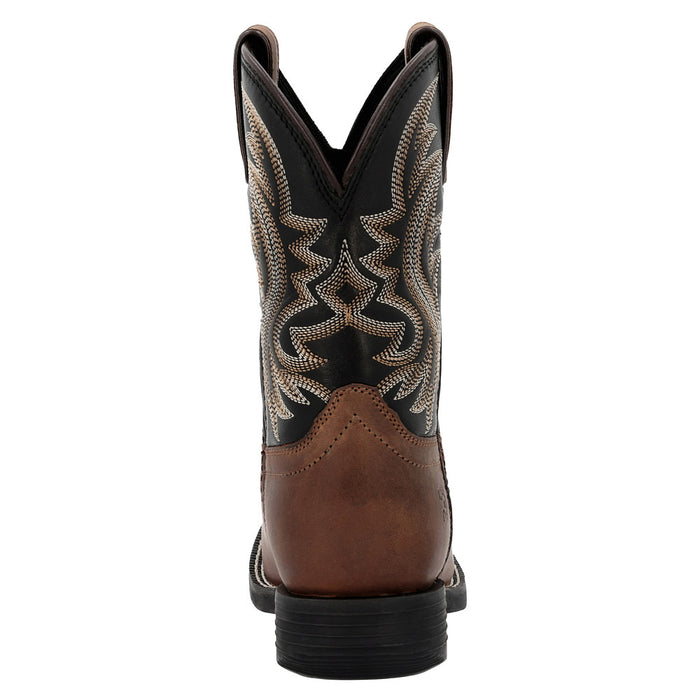 Durango Boots Children`s Shyloh Brawny Brown with Black Shaft Square Toe Boot
