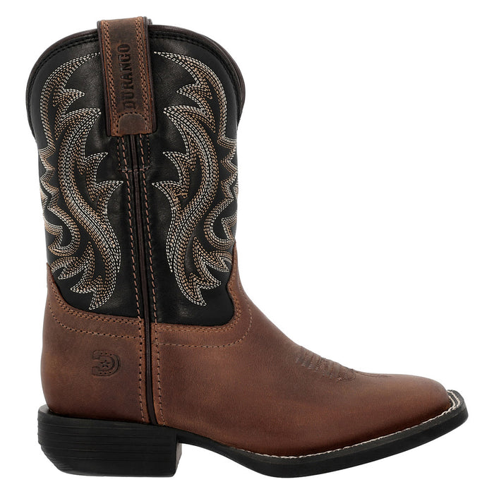 Durango Boots Youth Shyloh Brawny Brown with Black Shaft Square Toe Boot