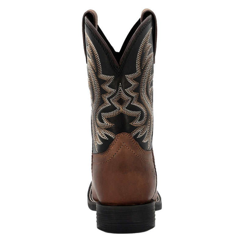 Durango Boots Youth Shyloh Brawny Brown with Black Shaft Square Toe Boot
