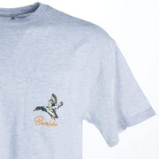 Burlebo Men's Ash Grey Diving Duck Tee