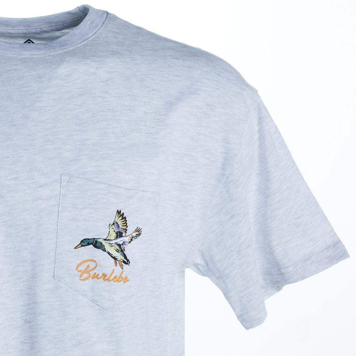 Burlebo Men's Ash Grey Diving Duck Tee