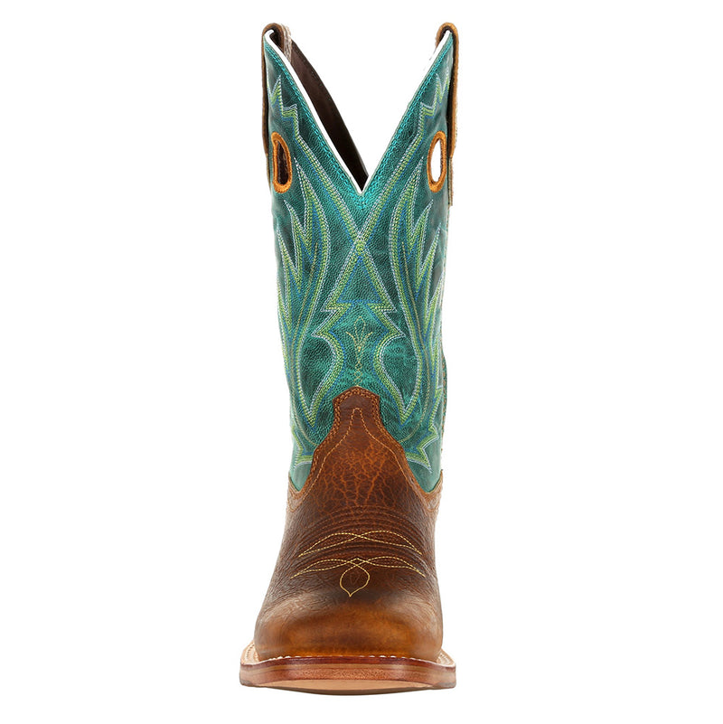 Durango Boots Men`s Golden Brown 12` Turquoise Top Cowboy Boot