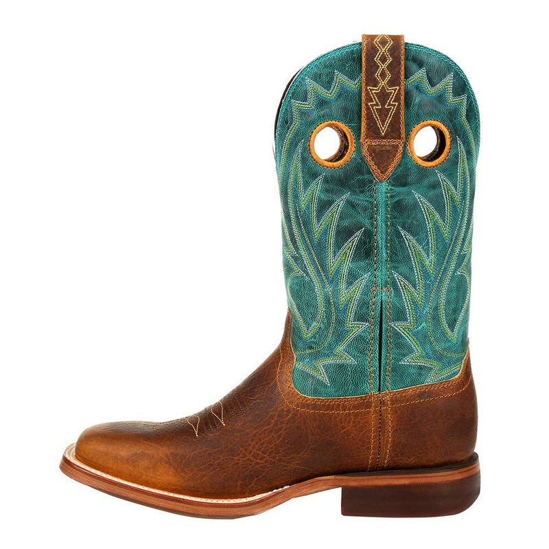 Durango Boots Men`s Golden Brown 12` Turquoise Top Cowboy Boot