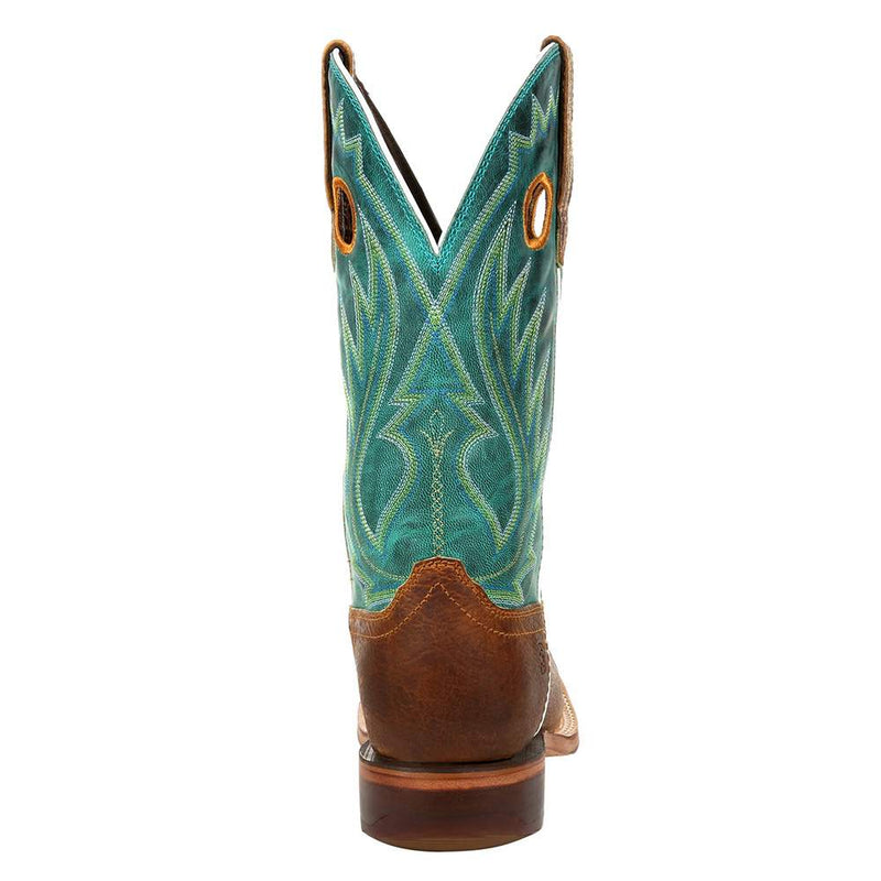 Durango Boots Men`s Golden Brown 12` Turquoise Top Cowboy Boot