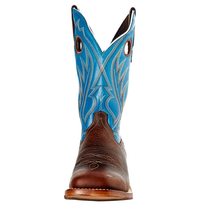 Durango Boots Men`s Durango Rebel Pro Bay Brown 12` Brilliant Blue Top Square Toe