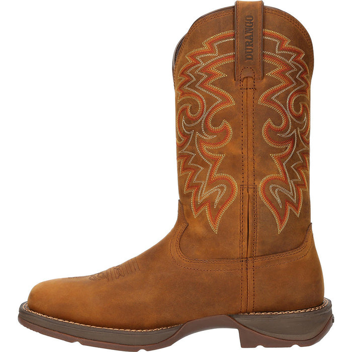 Durango Boots Men's Rebel Waterproof Russet Brown Vamp 12in Matching Top