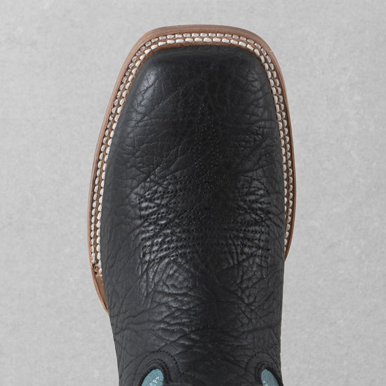 Durango Men`s Arena Pro Black 13in Blue Lagoon Top Square Toe Cowboy Boot