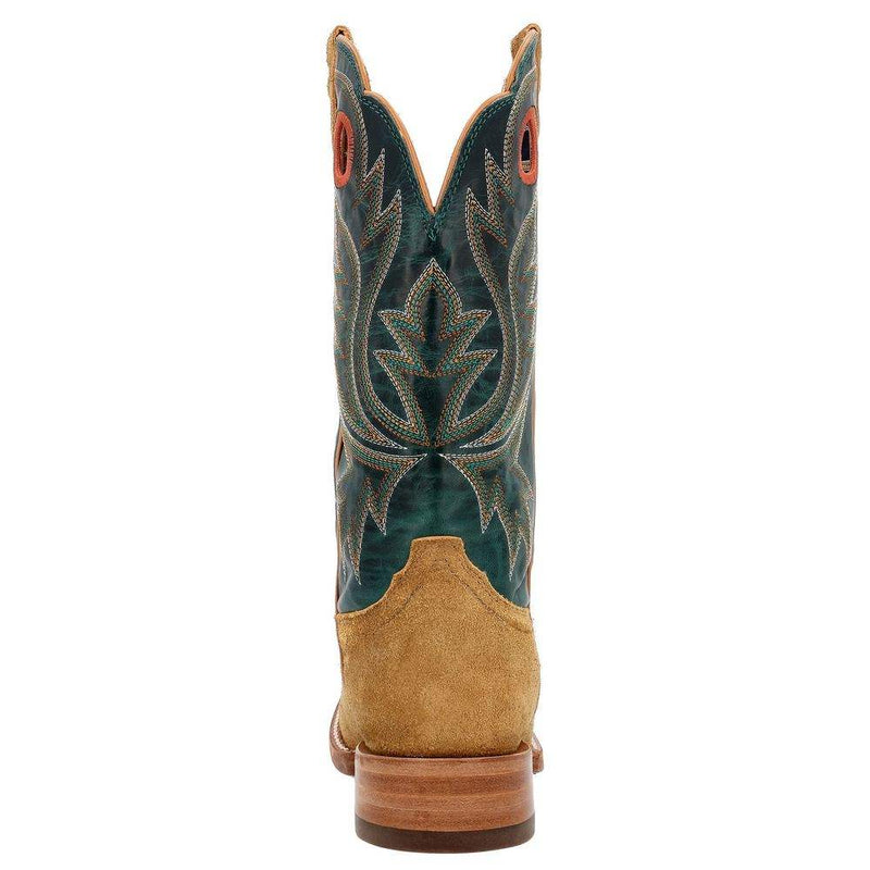 Durango Boots Men`s PRCA Tan Roughout 13in. Deep Teal Top