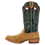 Durango Boots Men`s PRCA Tan Roughout 13in. Deep Teal Top