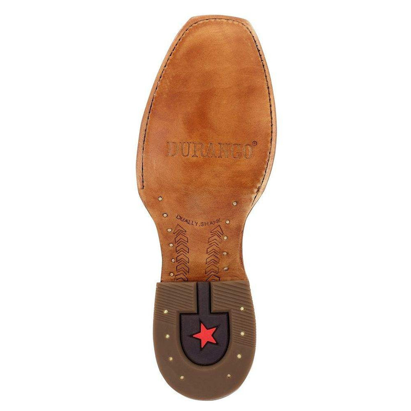 Durango Boots Men`s PRCA Tan Roughout 13in. Deep Teal Top
