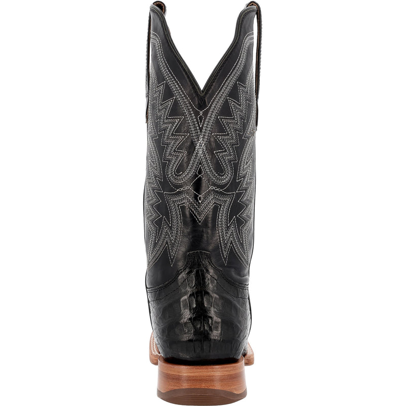Durango Boots Men`s PRCA Caiman Belly 13in Black Stallion Top Boot