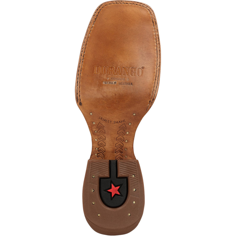Durango Boots Men`s PRCA Caiman Belly 13in Black Stallion Top Boot