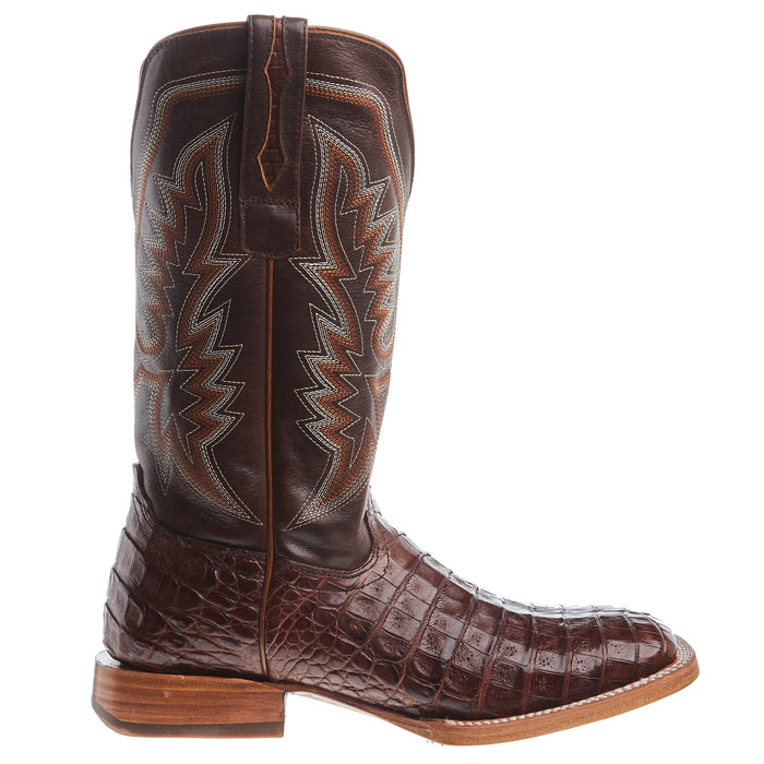 Durango Boots Mens PRCA Cognac Caiman Belly 13in Cigar Top