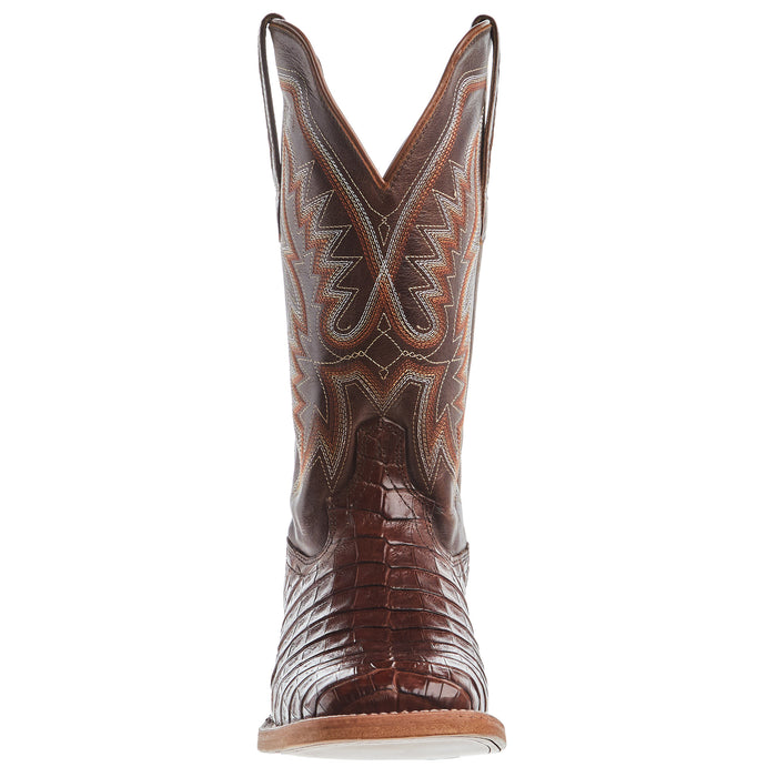 Durango Boots Mens PRCA Cognac Caiman Belly 13in Cigar Top