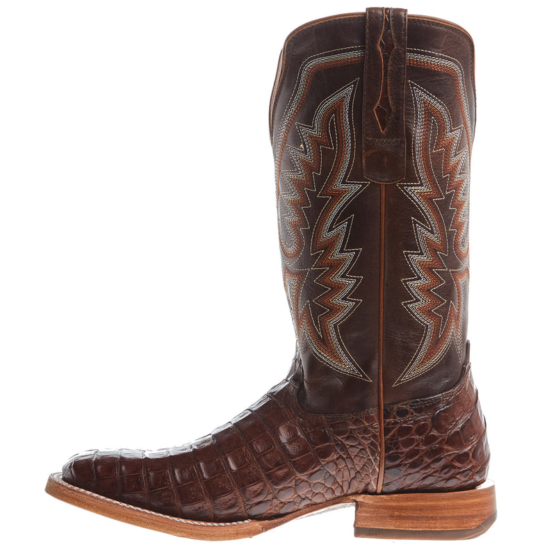 Durango Boots Mens PRCA Cognac Caiman Belly 13in Cigar Top