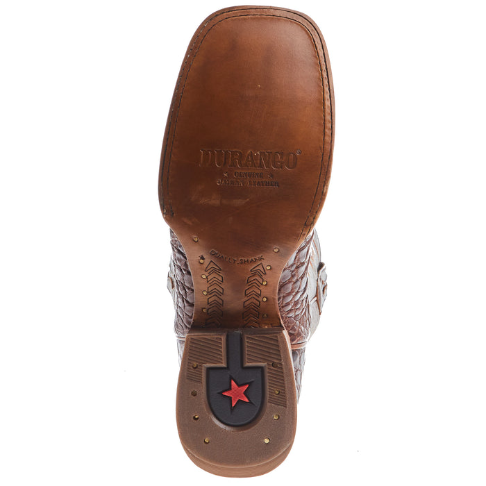 Durango Boots Mens PRCA Cognac Caiman Belly 13in Cigar Top
