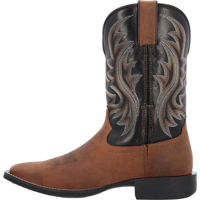 Durango Boots Men's Shyloh Brawny Brown Vamp 11in Black Onyx Top