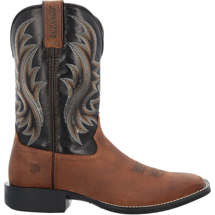 Durango Boots Men's Shyloh Brawny Brown Vamp 11in Black Onyx Top