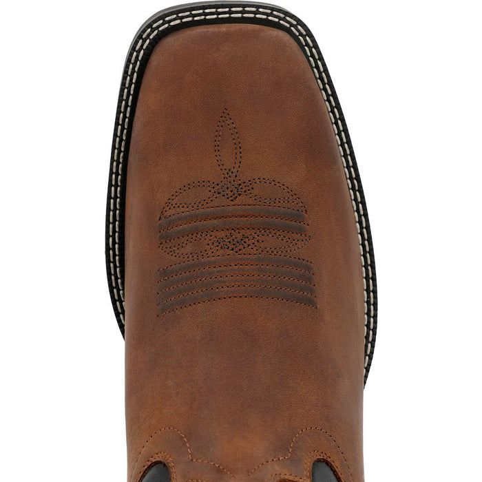 Durango Boots Men's Shyloh Brawny Brown Vamp 11in Black Onyx Top