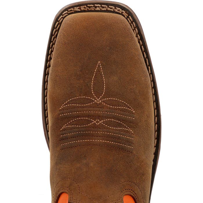 Durango Boots Men's Workin Rebel Coffee Vamp 11in Monarch Orange Steel Toe