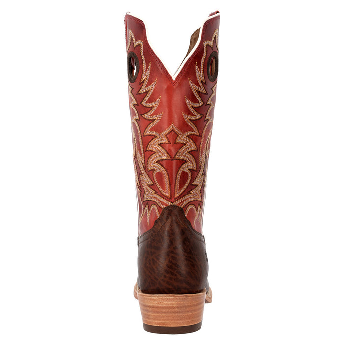 Durango Boots Men`s Arena Elite Aztec Brown Vamp 13In Jasper Red Top Boot