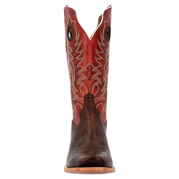 Durango Boots Men`s Arena Elite Aztec Brown Vamp 13In Jasper Red Top Boot
