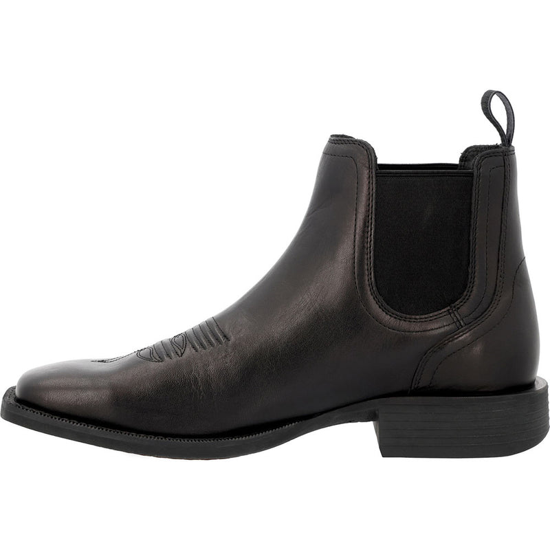 Durango Boots Men's Shyloh 5 1/2In Black Square Toe Chelsea Boot