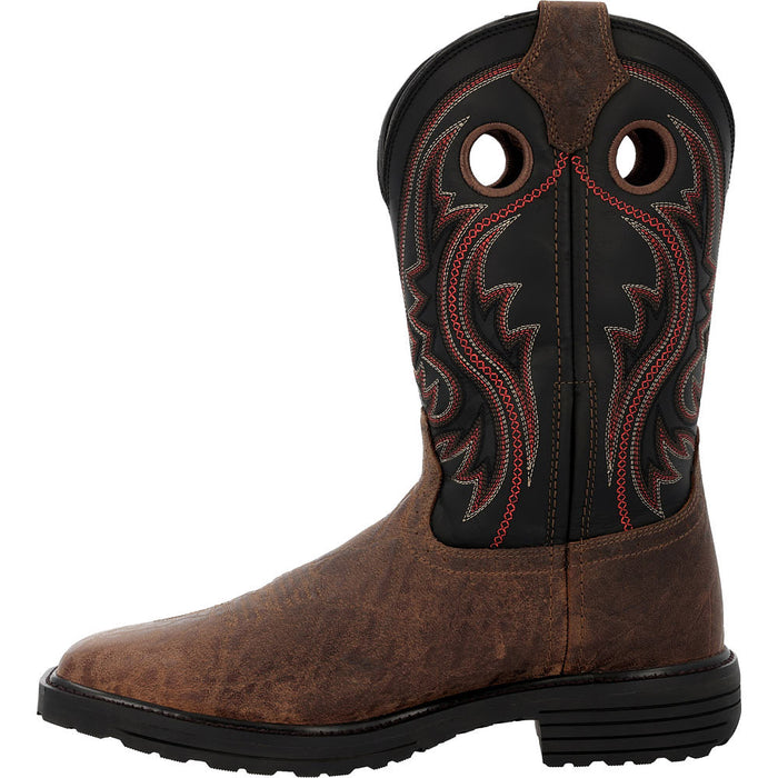 Durango Boots Men's Workhorse 11In Square Steel Toe Work Boot