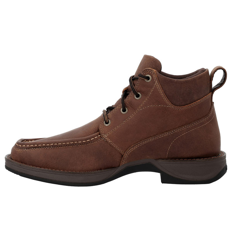 Durango Boots Men's Red Dirt Rebel Ultra-Lite Mustang Brown 5 1/2in Lacer Chukka Boot