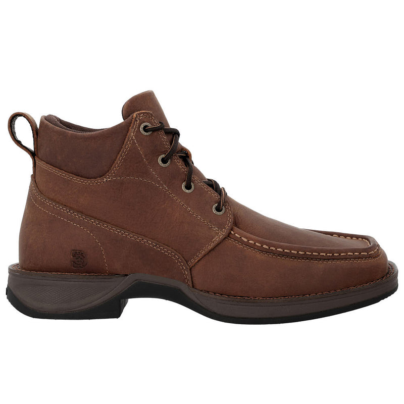 Durango Boots Men's Red Dirt Rebel Ultra-Lite Mustang Brown 5 1/2in Lacer Chukka Boot