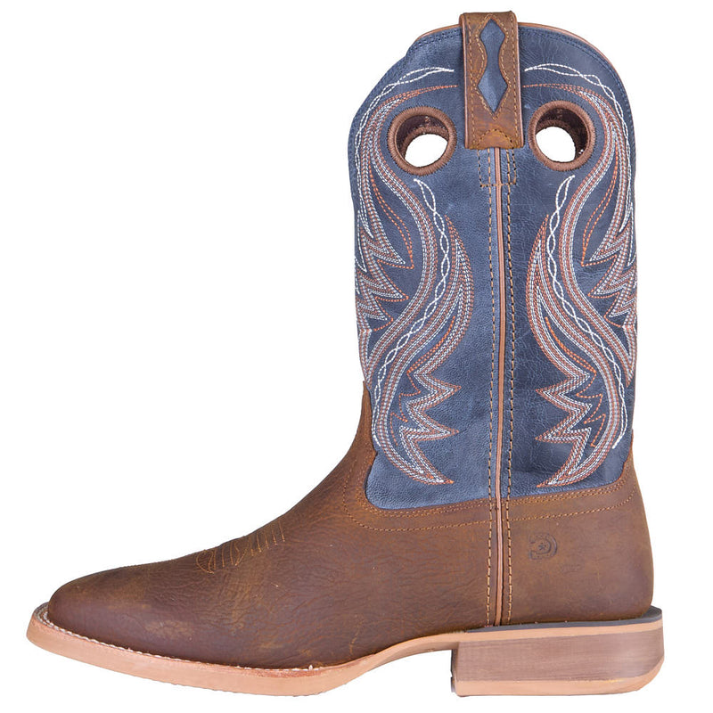 Durango Boots Men's Rebel Pro Adobe Brown Vamp 12in Denim Blue Top