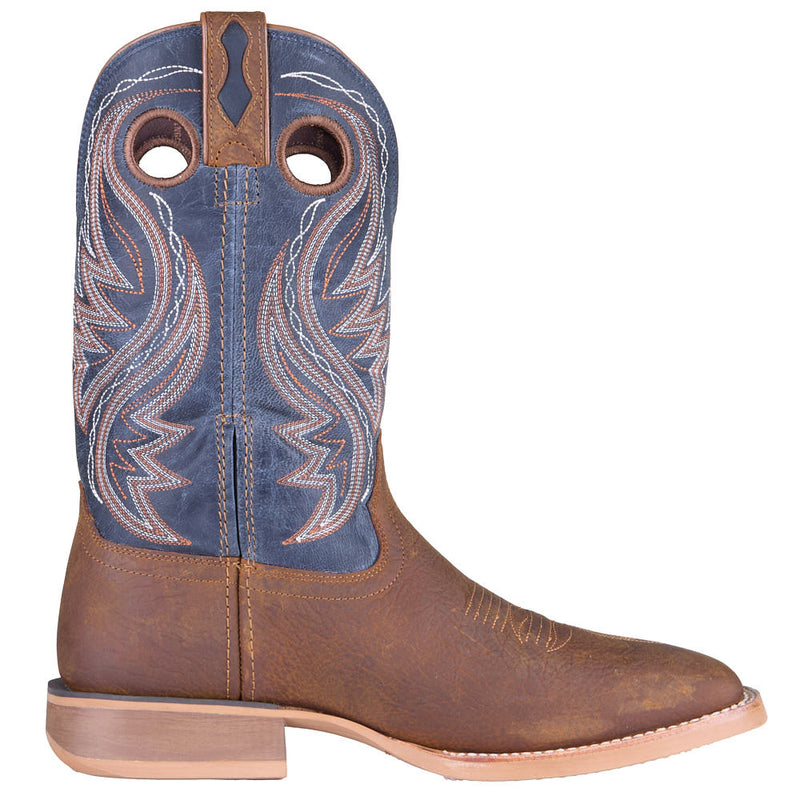 Durango Boots Men's Rebel Pro Adobe Brown Vamp 12in Denim Blue Top